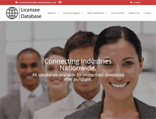 Tablet Screenshot of licenseedatabase.com